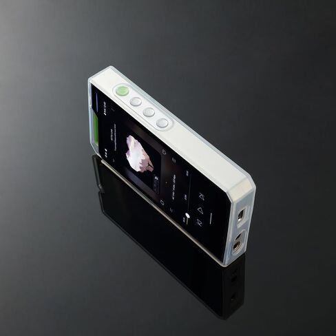 Soft Clear TPU Protective Shell Skin Case Cover and Front Screen Protector Tempered Glass for Hiby R4 (Clear case and Glass) in Saudi Arabia