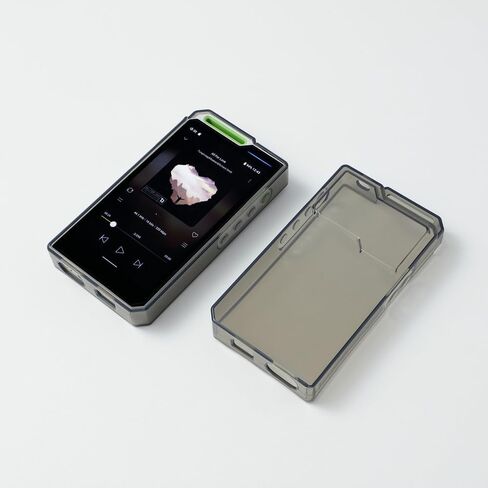 Soft Clear TPU Protective Shell Skin Case Cover and Front Screen Protector Tempered Glass for Hiby R4 (Clear case and Glass) in Saudi Arabia
