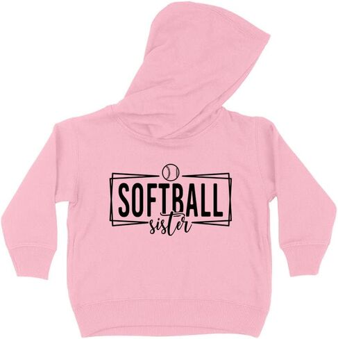 سويت شيرت بقلنسوة للأطفال الصغار من Softball Sister in Saudi Arabia