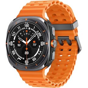 Samsung Galaxy Watch Ultra 47mm GPS + Cellular AI Smartwatch مع نقاط الطاقة، نصائح العافية، تتبع معدل ضربات القلب، مراقب النوم، متتبع اللياقة البدنية، GPS، 2024، تيتانيوم (متجدد) (رمادي) in Kuwait