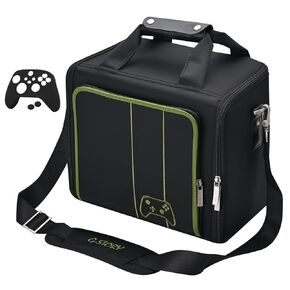 G-STORY Carrying Case for Xbox Series X S, Xbox Series X Carrying Case Travel, Travel Bag for Xbox Console, Controllers and Gaming Accessories, Included Silicone Cover Skin Protector in Kuwait