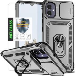 AYMECL for A54 5G Case,with 2 Pcs Explosion-Proof Film,Slide Camera Cover Protective Case with Magnetic Ring Kickstand for Samsung Galaxy A54 5G,Wine Red in Saudi Arabia