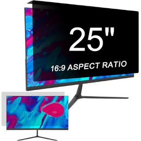 2 Pack Hanging Computer Privacy Screen Filter 25 inch (22.44X13.38 in) 16:9 Aspect Ratio, Anti Glare & Blue Light Monitor Screen Protector Panel, Suitable for Various Brand Monitor in Saudi Arabia