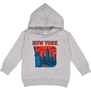 inktastic New York City Skyline with Statue Of Liberty and Toddler Hoodie in Kuwait