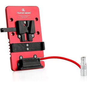 Alvins V Mount Battery Plate for DJI Ronin 4D, V Mount Plate with 6-pin 1B DC-in Out Put Battery Mounts Plate for Ronin 4D in Kuwait