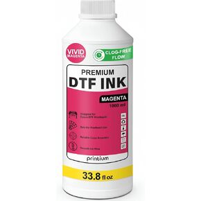DTF White Ink 1000ml-إعادة ملء الحبر الحرارية لفيلم Pet Film & DTF-يعمل مع I3200 و XP600 و L1800 و ET8550 و XP15000-عتامة عالية وخالية من السدادة و Fade & Wash Resistant in Kuwait