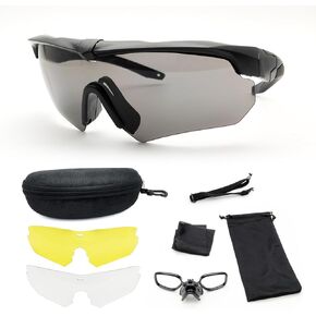 نظارات تكتيكية للرماية للجنسين في الهواء الطلق مع 3 عدسات قابلة للتبديل Airsoft in Kuwait