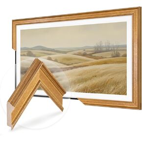 Antique Gold TV Bezel for Samsung The Frame & PRO TVs (fits 2021-2025, 32-85"), TCL NXTVISION, HISENSE CanvasTV, Easy Instalation, Precise Fit, Handmade Quality (Hisense CanvasTV, 65") in Kuwait