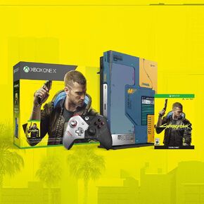 Microsoft Xbox One X Cyberpunk 2077 Limited Edition Bundle (Renewed) in Kuwait
