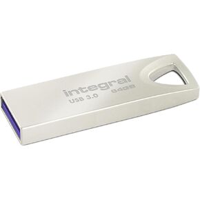 شريحة ذاكرة متكاملة 64 جيجابايت USB 3.1 Arc Metal Unibody Memory Stick عالية السرعة تصل إلى 110 ميجابايت/ثانية من الفولاذ المقاوم للصدأ in Kuwait