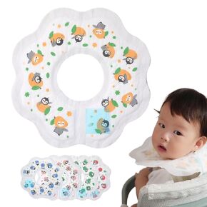 Disposable Drooling Bibs, 24 Individual Pack for Toddlers-Adjustable With Snaps, 10.24’’x11.02’’ Baby Bibs for Teething, Newborn baby Essentials (【24pcs】 Oliver & Peach) in Kuwait