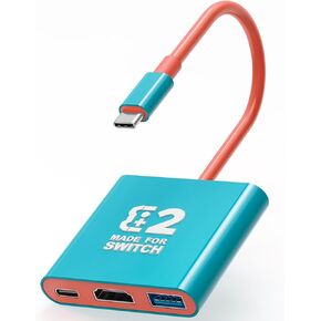 محطة إرساء تلفزيون Tendak Switch، قاعدة توصيل تلفزيون محمولة للتبديل 1/OLED/Steam Deck/ROG Ally، قاعدة تبديل مع منفذ USB 3.0، تدعم إخراج 4K/60HZ وشحن PD، لا تدعم المفتاح 2 in Kuwait