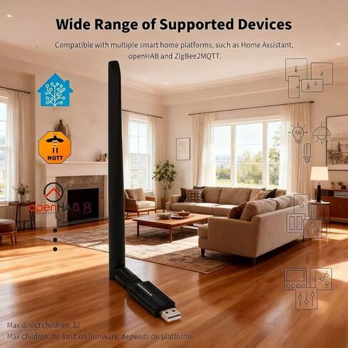 Zigbee 3.0 USB Dongle EFR32MG24 – Zigbee Coordinator for Home Assistant, Zigbee2MQTT & OpenHAB in Kuwait