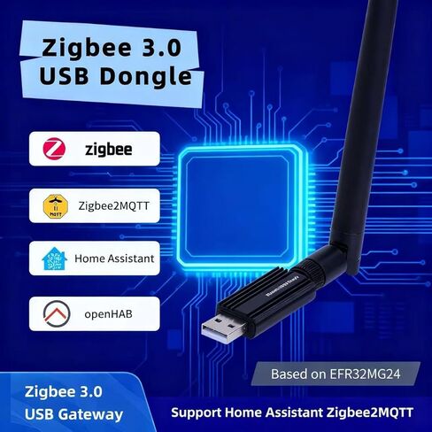 Zigbee 3.0 USB Dongle EFR32MG24 – Zigbee Coordinator for Home Assistant, Zigbee2MQTT & OpenHAB in Kuwait