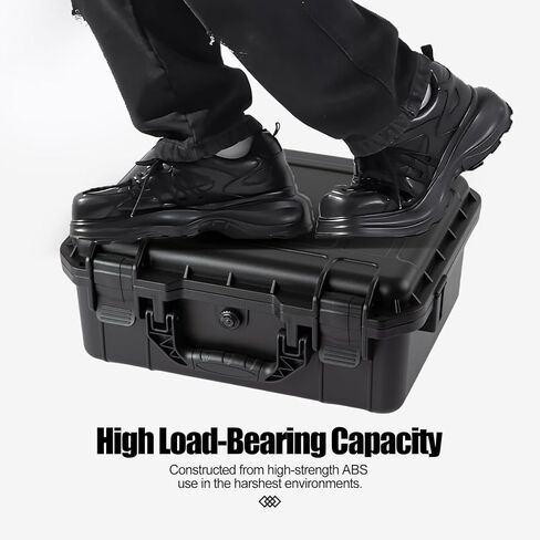 Hard Drive Case 3.5inch 10-Bay Multi-Protection HDD Storage Box Suitcase with Foam External Hard Drive Carrying Case Anti-Static Shock Moisture Proof for HDD/SSD/M.2 in Kuwait