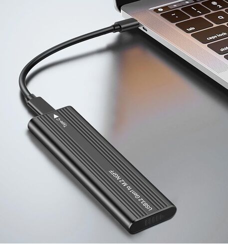 M.2 SATA SSD Enclosure Adapter,USB3.2 Gen1 5Gbps Type-C to SATA NGFF Based M.2 Solid State Drive Adapter Reader,Support B-Key(B+M Key) in Saudi Arabia