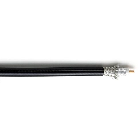 كابل محوري 807X RG-8X - 50 أوم، كابل هوائي عالي الأداء بدرجة احترافية، بكرة 1000 قدم، أسود in Kuwait