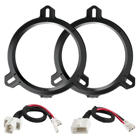 حلقة فاصل لمكبر الصوت بالباب الخلفي مقاس 6.5 بوصة متوافقة مع موديلات Toyota 1998-2023، موديلات Scion 2004-2014 ودعامة محول مكبر الصوت ومجموعة ترقية السرج (6.5 بوصة (زوج)) in Kuwait