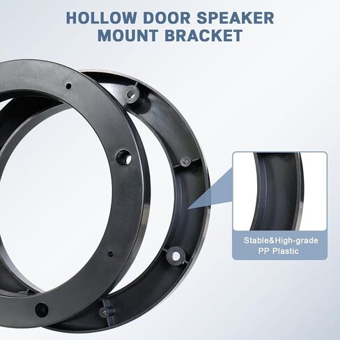 5 Inch Car Speaker Spacer Kit,Hollow Speakers Ring Adapter for 5" 5.25" Door Stereo Mounting Bracket,0.5" Depth Plastic Vehicle Audio Spacers 2PCS in Kuwait