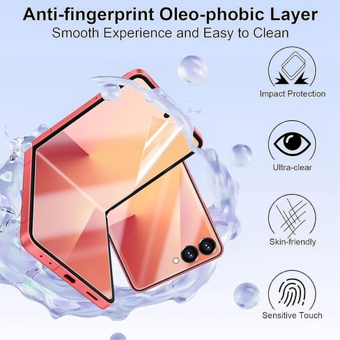 for Samsung Galaxy Z Flip 7 Screen Protector [3-Pack],Samsung Flip7 Film Full Coverage Hydrogel Film for Inner Main and Outer Cover Screens, Anti-Bubble in Saudi Arabia