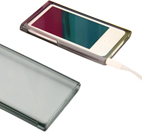 غطاء حماية لجهاز iPod Nano 7GEN غطاء حماية صلب شفاف كريستالي شفاف لجهاز Apple Nano 7th Generation 7G 7 غطاء حماية صلب لجهاز iPod Classic - أسود in Saudi Arabia