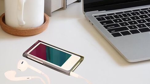 غطاء حماية لجهاز iPod Nano 7GEN غطاء حماية صلب شفاف كريستالي شفاف لجهاز Apple Nano 7th Generation 7G 7 غطاء حماية صلب لجهاز iPod Classic - أسود in Saudi Arabia