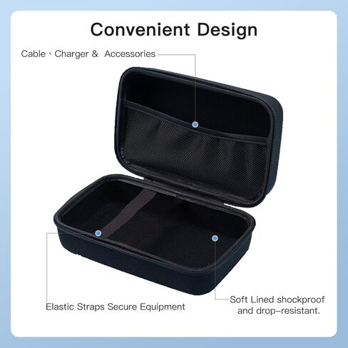 Carrying Case for SWOFY M503Pro 4.0-inch Hard Shell Protective Carrying Case, Portable Travel Storage Bag with Wrist Strap & Carabiner | Anti-scrathes&Shockproof in Saudi Arabia