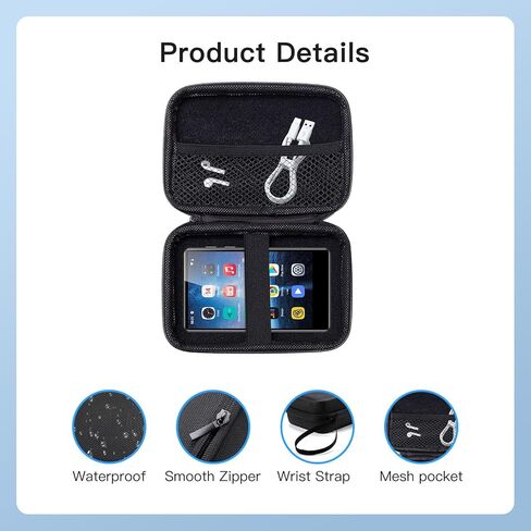 Carrying Case for SWOFY M503Pro 4.0-inch Hard Shell Protective Carrying Case, Portable Travel Storage Bag with Wrist Strap & Carabiner | Anti-scrathes&Shockproof in Saudi Arabia