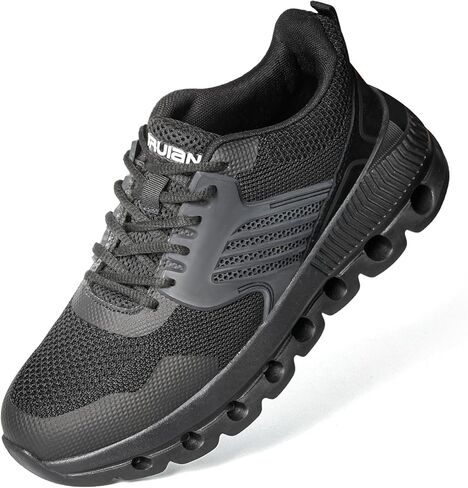 Furuian Steel Toe Shoes for Women Lightweight Safety Sneakers Comfortable Breathable Indestructible Women's Steel Toe Sneakers Composite Toe Work Shoes for Women Ergonomic Design in Saudi Arabia