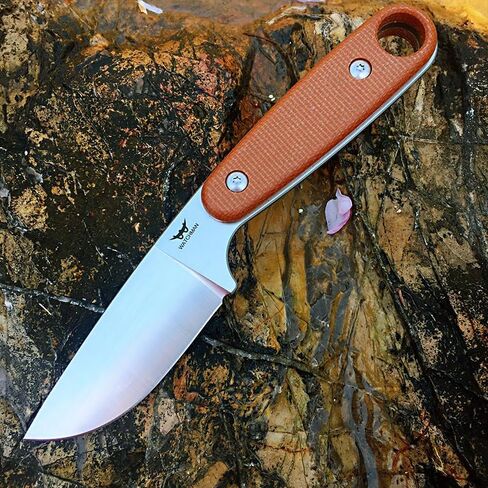 حارس W204D EDC شفرة مثبتة سكين 14C28N شفرة الصلب ميكارتا مقبض مع أغلفة كيديكس للأنشطة الخارجية التخييم in Kuwait