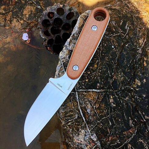 حارس W204D EDC شفرة مثبتة سكين 14C28N شفرة الصلب ميكارتا مقبض مع أغلفة كيديكس للأنشطة الخارجية التخييم in Kuwait