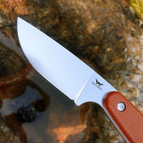 حارس W204D EDC شفرة مثبتة سكين 14C28N شفرة الصلب ميكارتا مقبض مع أغلفة كيديكس للأنشطة الخارجية التخييم in Kuwait