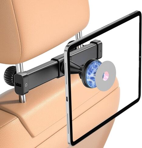 OHLPRO 2-Pack Magnetic Headrest Tablet Holder for Car Back Seat iPad Mount Compatible with Magsafe Phones Tablet iPad Pro Air Mini Galaxy Tab and Devices for Kids, Road Trip Essentials in Saudi Arabia