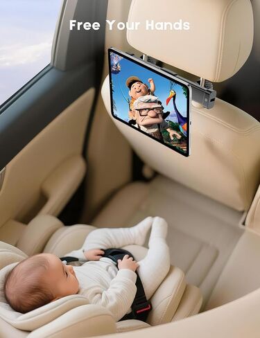 OHLPRO 2-Pack Magnetic Headrest Tablet Holder for Car Back Seat iPad Mount Compatible with Magsafe Phones Tablet iPad Pro Air Mini Galaxy Tab and Devices for Kids, Road Trip Essentials in Saudi Arabia