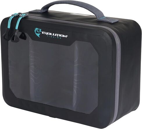 حقيبة Evolution Fishing Plastix - صندوق تخزين طُعم بلاستيكي ناعم متوسط ​​الحجم ومقاوم للماء، هيكل داخلي من مادة EVA، غطاء شفاف، فواصل قابلة للإزالة، منظم أدوات in Kuwait