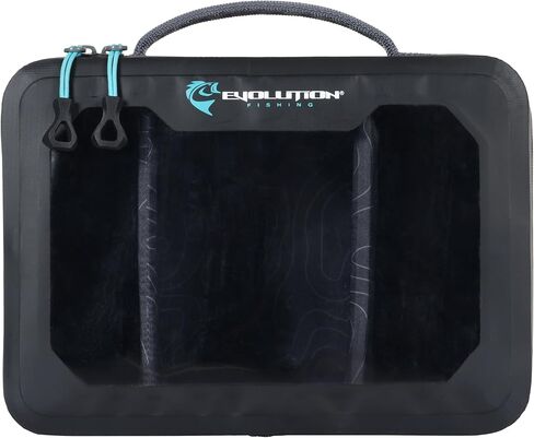 حقيبة Evolution Fishing Plastix - صندوق تخزين طُعم بلاستيكي ناعم متوسط ​​الحجم ومقاوم للماء، هيكل داخلي من مادة EVA، غطاء شفاف، فواصل قابلة للإزالة، منظم أدوات in Kuwait