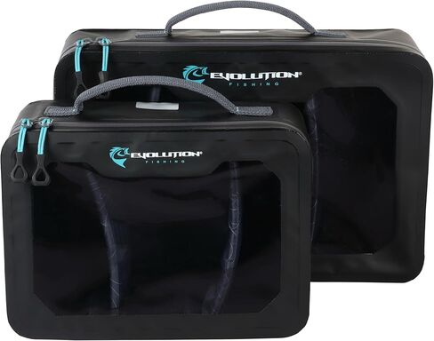 حقيبة Evolution Fishing Plastix - صندوق تخزين طُعم بلاستيكي ناعم متوسط ​​الحجم ومقاوم للماء، هيكل داخلي من مادة EVA، غطاء شفاف، فواصل قابلة للإزالة، منظم أدوات in Kuwait