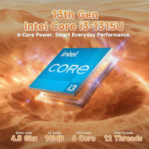كمبيوتر محمول HP بشاشة لمس 15.6 بوصة 2026، الجيل الثالث عشر Intel i3-1315U (حتى 4.5 جيجا هرتز)، شاشة 15.6 بوصة مضادة للتوهج، Wins 11 Pro، Wi-Fi 6، AI Copilot للأعمال والمدرسة، مجموعة KB حاصلة على براءة اختراع (16 جيجابايت ذاكرة وصول عشوائي | 512 جيجابايت  in Kuwait
