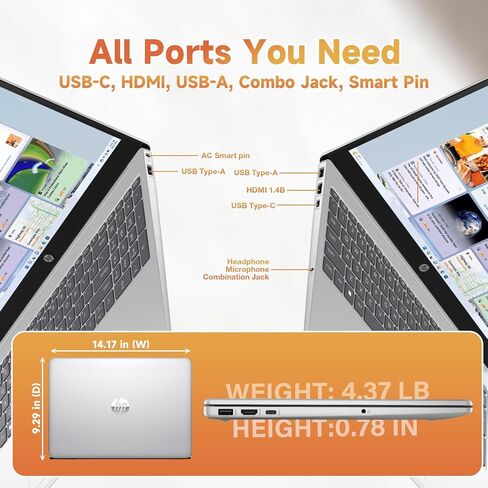 كمبيوتر محمول HP بشاشة لمس 15.6 بوصة 2026، الجيل الثالث عشر Intel i3-1315U (حتى 4.5 جيجا هرتز)، شاشة 15.6 بوصة مضادة للتوهج، Wins 11 Pro، Wi-Fi 6، AI Copilot للأعمال والمدرسة، مجموعة KB حاصلة على براءة اختراع (16 جيجابايت ذاكرة وصول عشوائي | 512 جيجابايت  in Kuwait