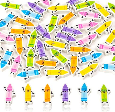 CJiangpo 60Pcs Groundhog Mini Erasers for Kids Bulk, 6 Styles Cartoon Pencil Rubber Eraser for Kids Classroom Prizes Groundhog Day Party Filler Favors Gifts in Saudi Arabia