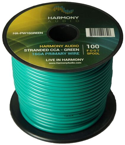 Harmony Audio Primary Single Conductor 16 Gauge Power or Ground Wire - 10 Rolls - 1000 Feet - Color Mix for Car Audio/Trailer/Model Train/Remote in Saudi Arabia