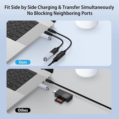 USB C to USB OTG Adapter for iPhone 17 Pro Max Air 16e 16 Pro Max 16 Plus 15,MacBook Air/Pro,USBC Male to USBA Female Adapter Type C Android OTG Cable for Samsung Galaxy S25 S24 A17 A16 A56 A36 A15 5G in Saudi Arabia