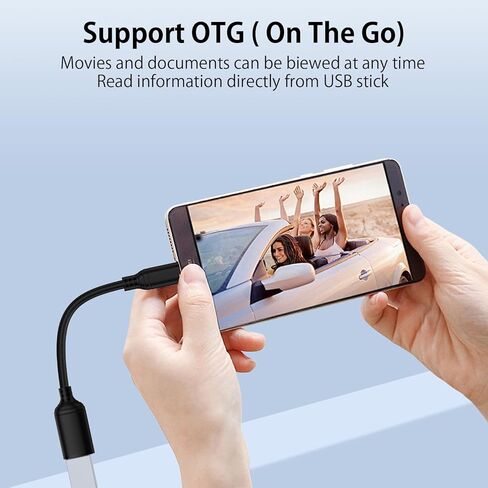USB C to USB OTG Adapter for iPhone 17 Pro Max Air 16e 16 Pro Max 16 Plus 15,MacBook Air/Pro,USBC Male to USBA Female Adapter Type C Android OTG Cable for Samsung Galaxy S25 S24 A17 A16 A56 A36 A15 5G in Saudi Arabia