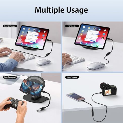 USB C to USB OTG Adapter for iPhone 17 Pro Max Air 16e 16 Pro Max 16 Plus 15,MacBook Air/Pro,USBC Male to USBA Female Adapter Type C Android OTG Cable for Samsung Galaxy S25 S24 A17 A16 A56 A36 A15 5G in Saudi Arabia