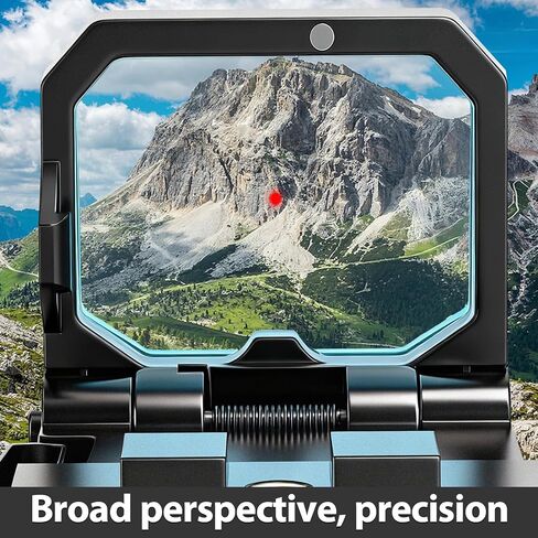 جهاز رؤية النقطة الحمراء الدقيقة القابل للطي مع قاعدة مرتفعة - طقم تثبيت عالمي للمسدسات والبنادق، متوافق مع قضبان Glock MOS وRMR وPicatinny in Kuwait