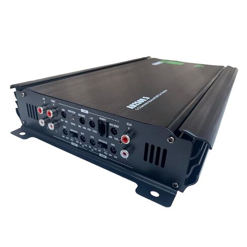 حزمة مضخم صوت السيارة Audio360 AD2500.5 ذات 5 قنوات، طاقة قصوى 2500 وات، تتضمن مجموعة أسلاك أمبير ذات 4 قنوات بقياس 4، فئة مدمجة AB + D أمبير قابلة للتوصيل مع صمامات ثلاثية 30 أمبير، 90 ديسيبل SNR in Saudi Arabia