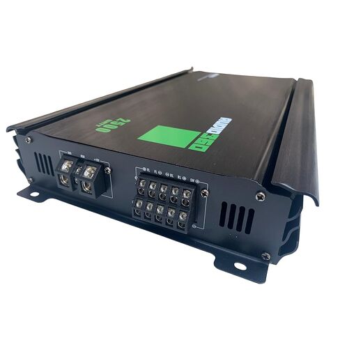 حزمة مضخم صوت السيارة Audio360 AD2500.5 ذات 5 قنوات، طاقة قصوى 2500 وات، تتضمن مجموعة أسلاك أمبير ذات 4 قنوات بقياس 4، فئة مدمجة AB + D أمبير قابلة للتوصيل مع صمامات ثلاثية 30 أمبير، 90 ديسيبل SNR in Saudi Arabia