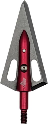 Overkill Samurai Bowhunting Broadheads, 125/150/200 Grains, Razor Sharp, Single Bevel Stainless Steel Blades, 1 1/8" Wide Cut, Bone Breaking, for All Bows & Crossbows, 3 Pack in Saudi Arabia