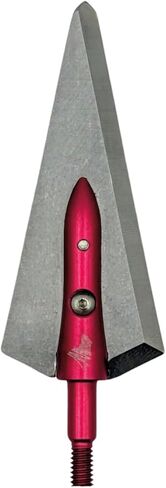 Overkill Samurai Bowhunting Broadheads, 125/150/200 Grains, Razor Sharp, Single Bevel Stainless Steel Blades, 1 1/8" Wide Cut, Bone Breaking, for All Bows & Crossbows, 3 Pack in Saudi Arabia