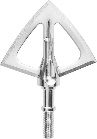 SIK F4 4-Blade Cut on Contact Fixed Blade Broadhead، فضي، مقاس واحد (ABH101F4) in Saudi Arabia